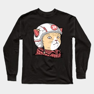 Cat Miaw Rider Long Sleeve T-Shirt